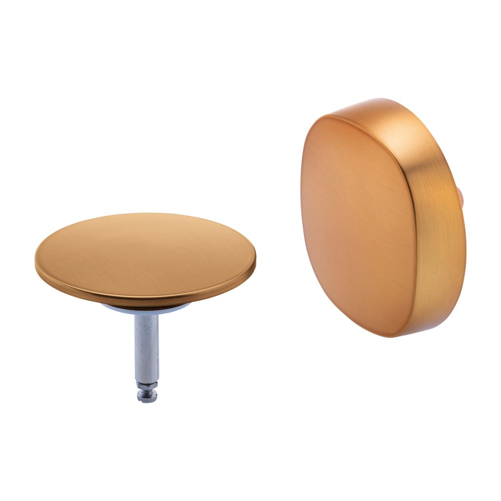 Duravit Kit d'équipement, Bronze brossé, avec poignée tournante et clapet de soupape pour garniture de trop-plein et d'évacuation de baignoire