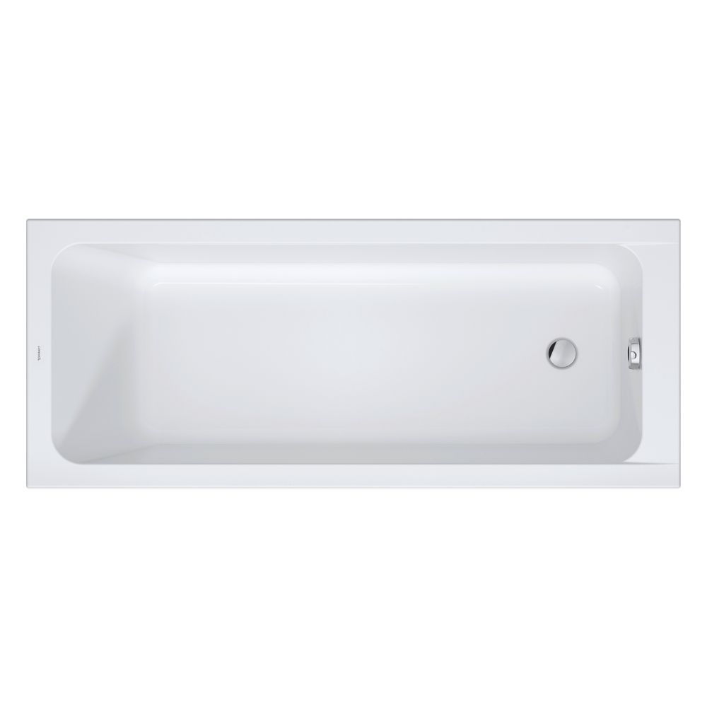 Duravit D-Code Baignoire 470x700x1700mm, 230l, Blanc, Rectangulaire, À encastrer, 1 dosseret incliné variable