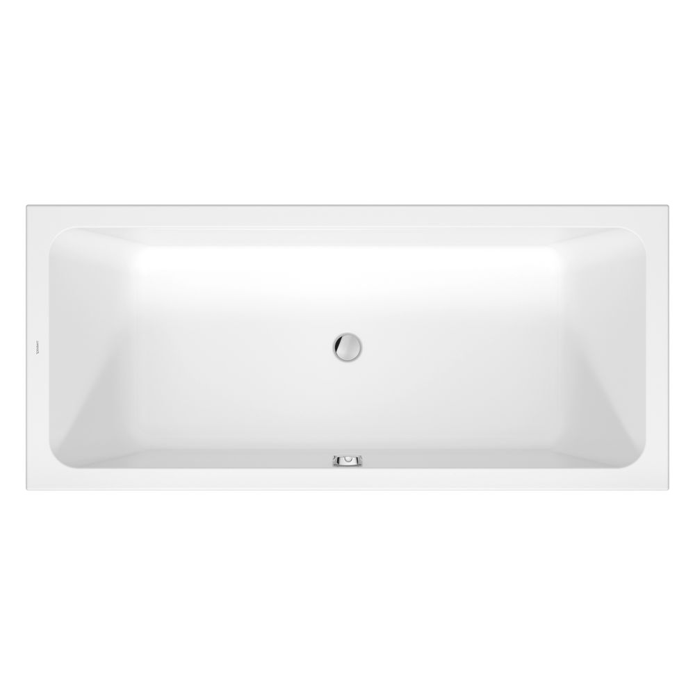 Duravit D-Code Baignoire 470x800x1800mm, 285l, Blanc, Rectangulaire, Intégration, 2 inclinaisons de dossier