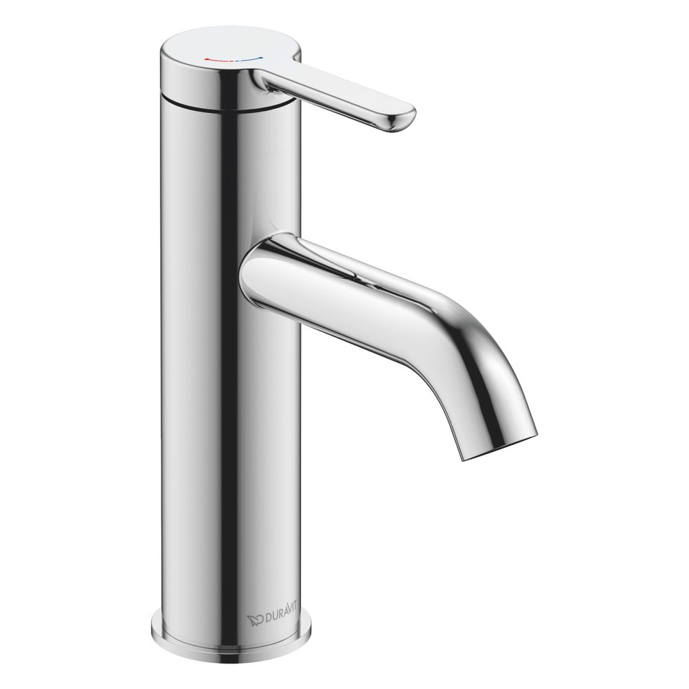 Mitigeur monocommande C.1 Duravit M FreshStart et MinusFlow, chromé, débit 4 l/min, portée 113 mm, hauteur 175 mm