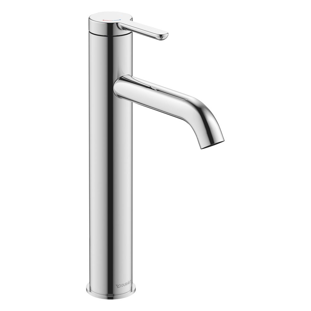Duravit C.1 Mitigeur monocommande pour lavabo L FreshStart et MinusFlow, chrome, 4 l/min, portée 136 mm, hauteur 252 mm