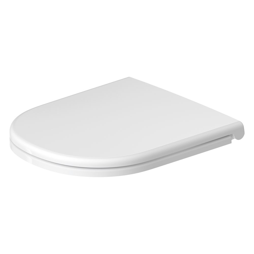 Cuvette WC Duravit D-Code, abattant blanc brillant, 374x41x433 mm, avec fermeture automatique, garniture de siège amovible
