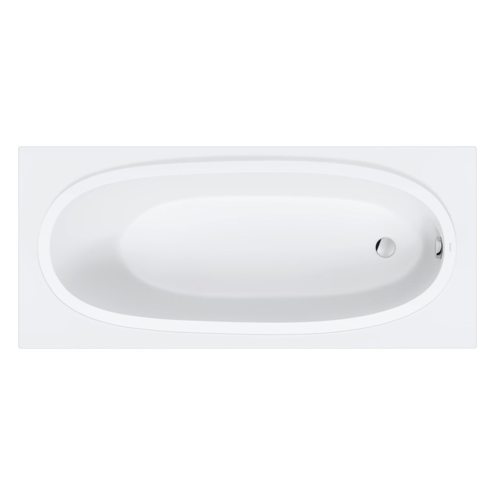Duravit Balcoon Baignoire 480x750x1700mm, blanc mat, rectangulaire, encastrable, 1 inclinaison de dosseret variable, 107l, finition acrylique sans joint