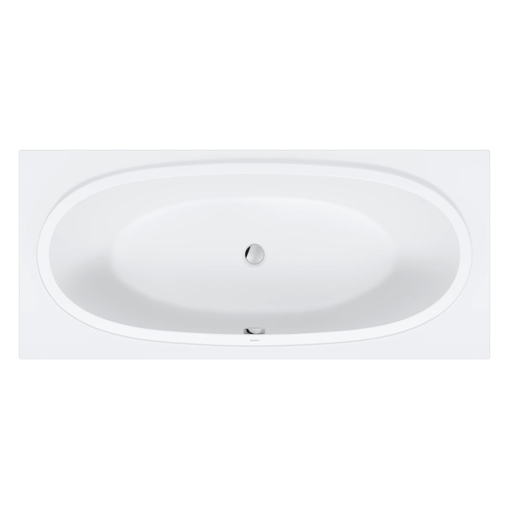 Duravit Balcoon baignoire 485x800x1800 mm, blanc mat, rectangulaire, encastrable, 2 dosserets, 130 l, habillage acrylique sans joint
