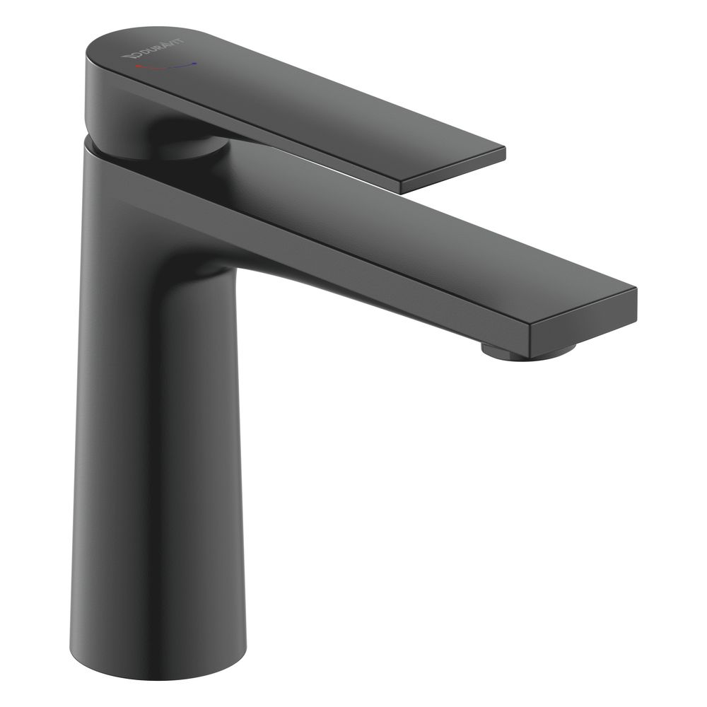 Duravit Tulum by Starck Mitigeur monocommande pour lavabo M FreshStart, noir mat, 5 l/min, levier, portée 135 mm, hauteur 165 mm