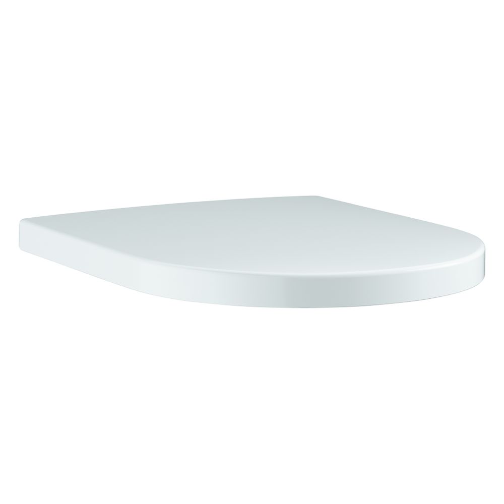 Grohe WC-Sitz Euro Keramik avec fermeture automatique, avec couvercle, Blanc alpin, 102501SH00