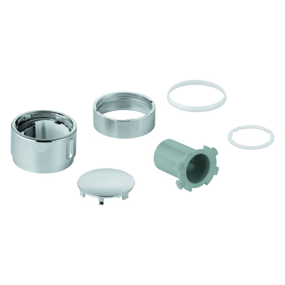 Grohe Poignée de sélection de température pour kit de montage prêt à poser Grohtherm, noir mat, 490822430