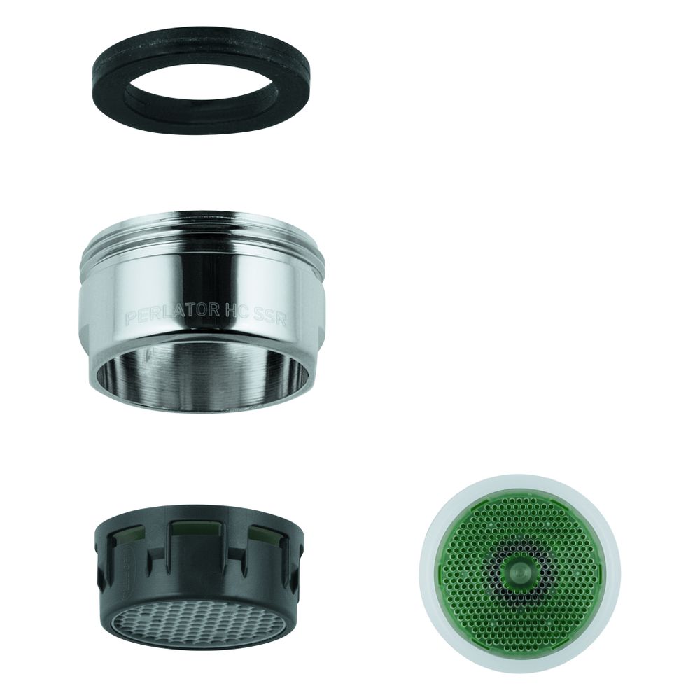 Grohe Régulateur de jet AquaGuide, réglable, M24x1, 5,7 l/min, noir mat, 468372430
