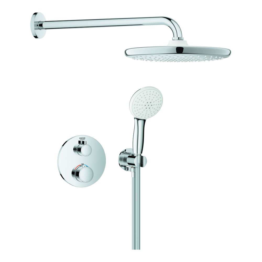Grohe Système de douche Grotherm UP, rond, set pommeau Tempesta 250, 1039960000