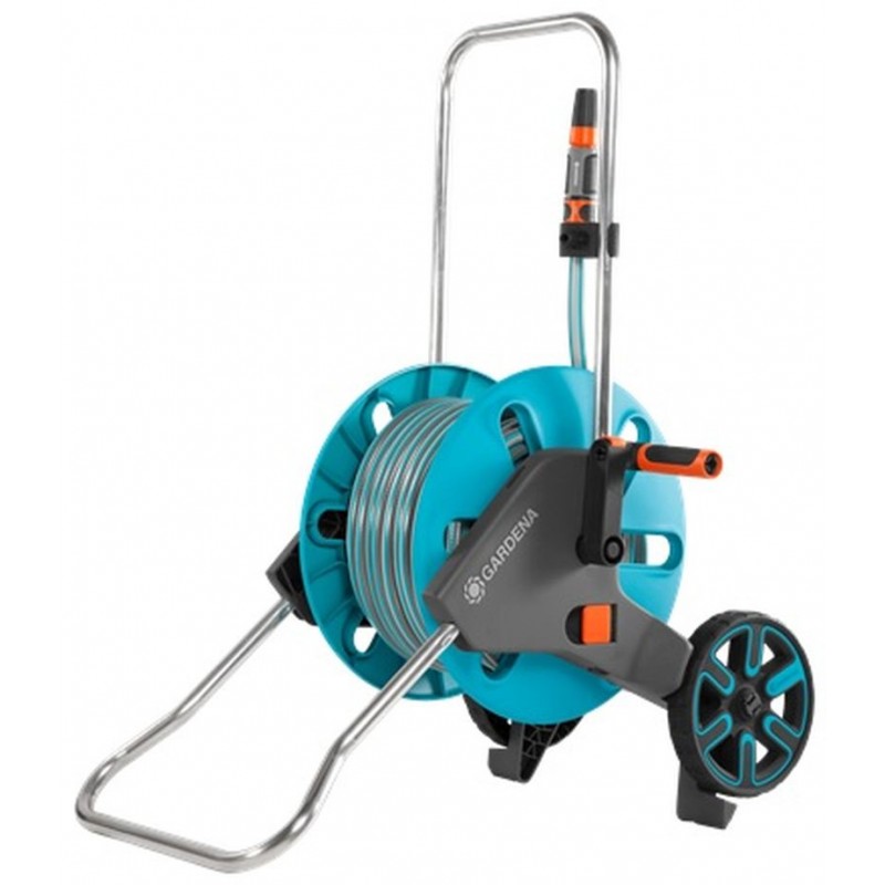 Enrouleur de tuyau Gardena CleverRoll M Set, avec tuyau de 20 m 1/2", réf. 18513-20