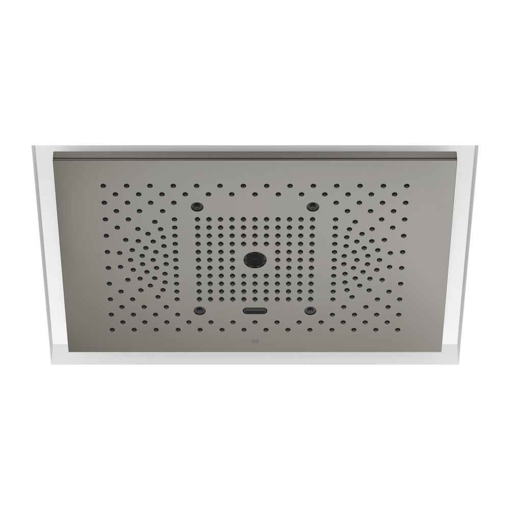 Panneau de pluie Dornbracht Serenity Sky plus pour montage encastré au plafond 5 types de jets 600x420mm, Dark Platinum brossé
