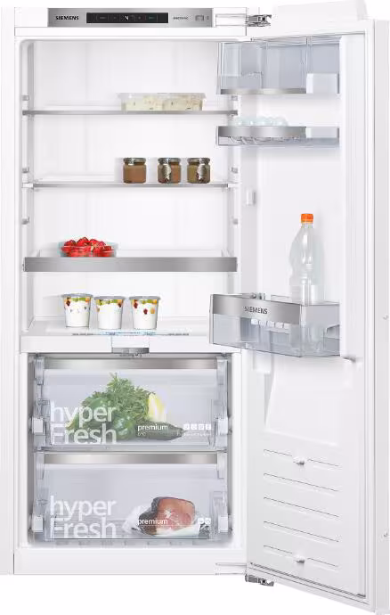 Siemens KI41FADE0 iQ700 Réfrigérateur encastrable, hauteur d'encastrement : 122,5 cm, 187 L, porte pleine, superCooling, hyperFresh
