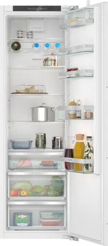 Siemens KI81RADD0 iQ500 Réfrigérateur encastrable, hauteur de niche 177,5 cm, porte pleine, 310 L, hyperFresh, éclairage LED, blanc