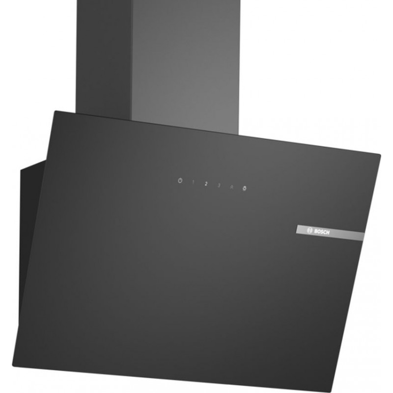 Bosch Série 2 Hotte murale 60 cm verre clair noir imprimé, Noir