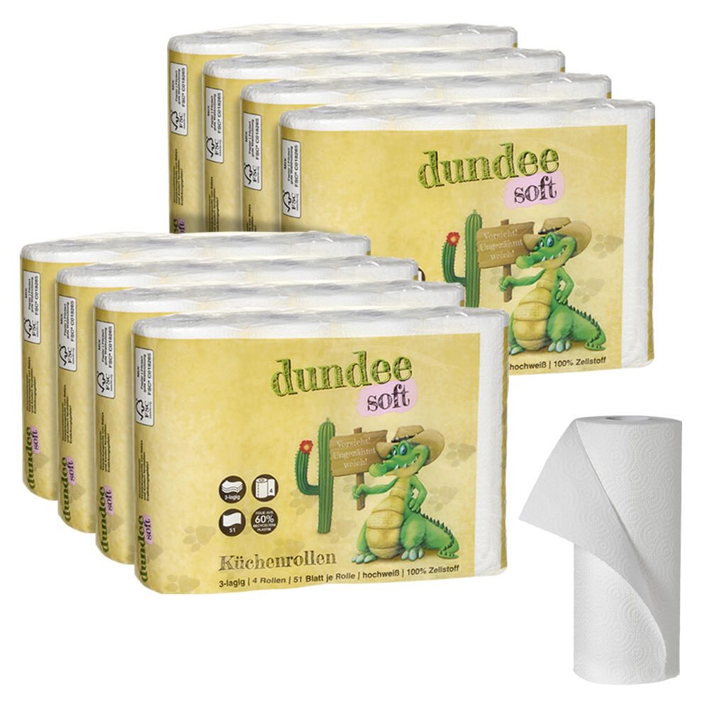 Rouleaux de cuisine Dundee 3 couches, 32 rouleaux
