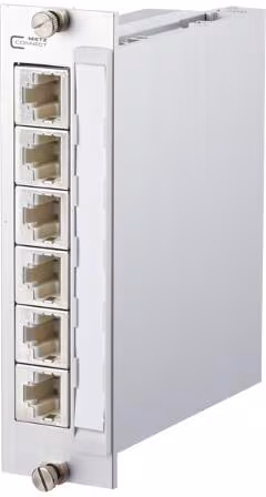 Module E-DAT C6A 6 ports 3HE 7TE LSA modulaire METZ CONNECT (130857C-E)