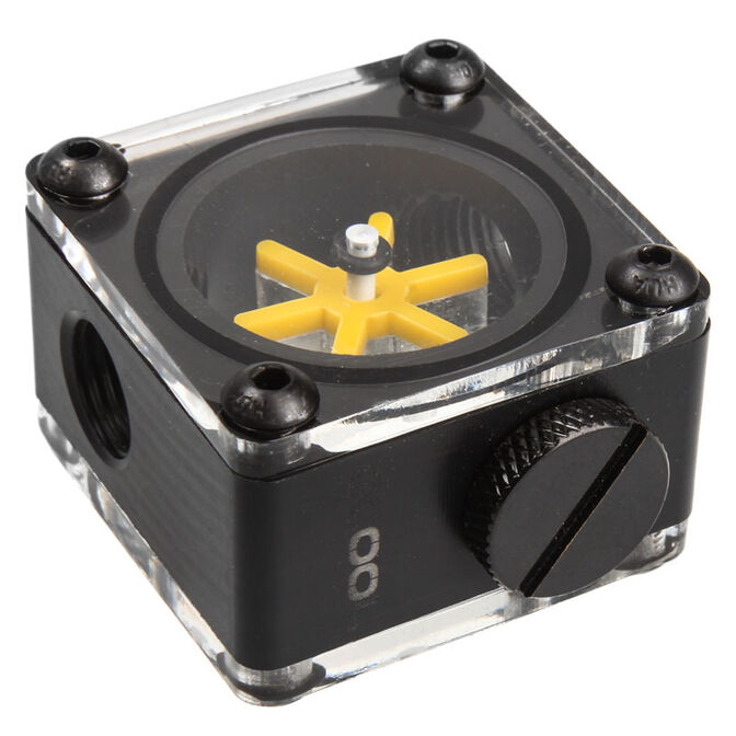 Indicateur de débit Alphacool Eisfluegel, filetage G1/4 carré - Acetal