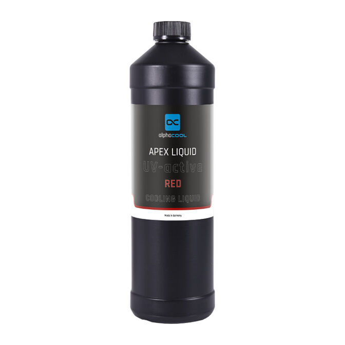Alphacool Apex Liquid, actif sous UV, rouge - 1 L