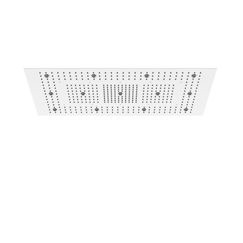 Panneau de pluie Steinberg Sensual Rain Série 390, 1220x620 mm, avec LED et cadre encastrable, 3 modes de jet, Easy Clean, chromé