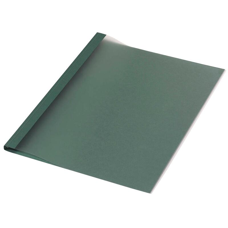 LMG Thermo-Bindemappen DIN A4 vert foncé 1,5 mm — lot de 50 pièces