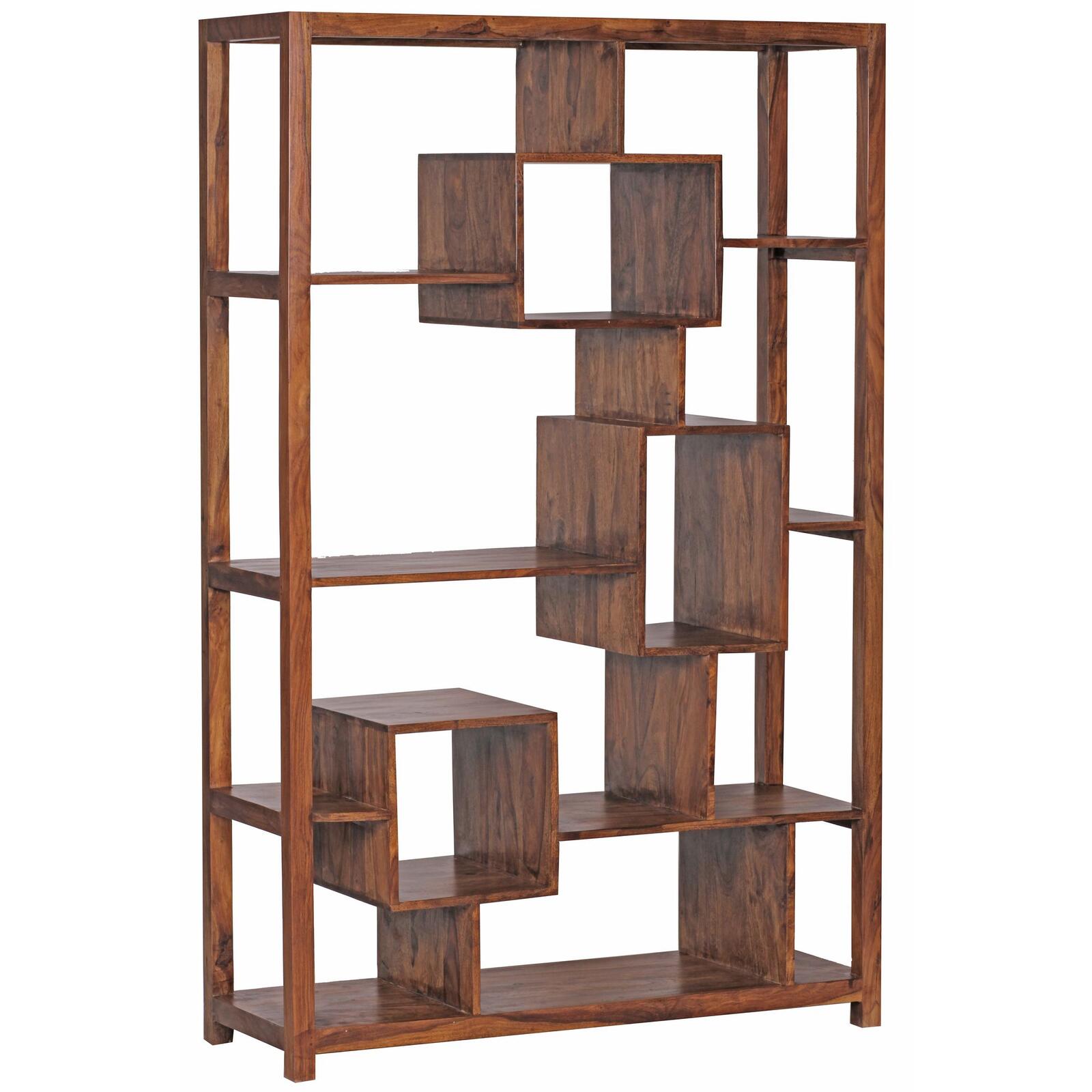 Bibliothèque WOHNLING WL1.207 en bois massif Sheesham 115 x 180 cm