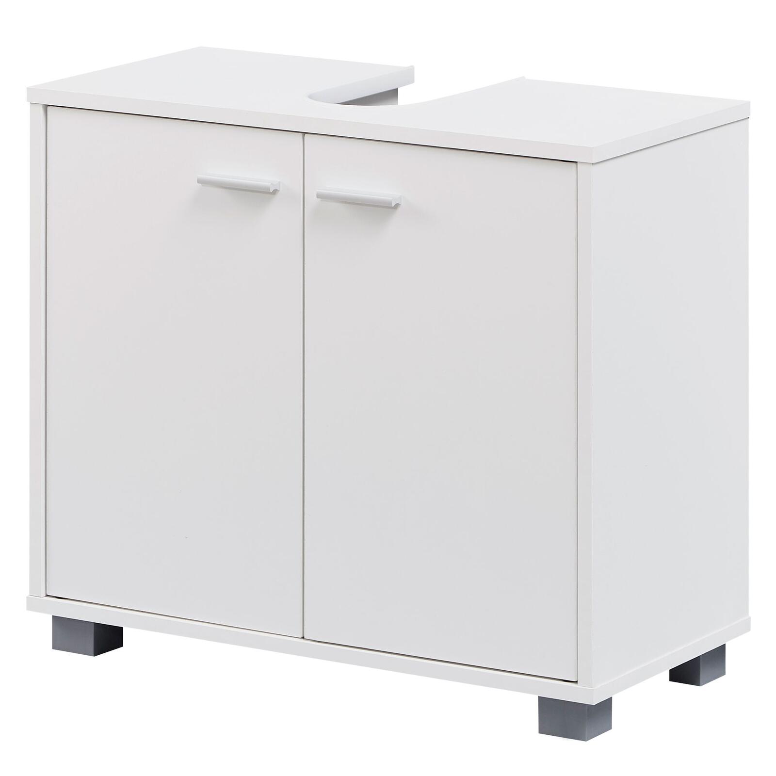 Meuble sous vasque WOHNLING WL1.344 blanc 60 cm x 30 cm x 55 cm