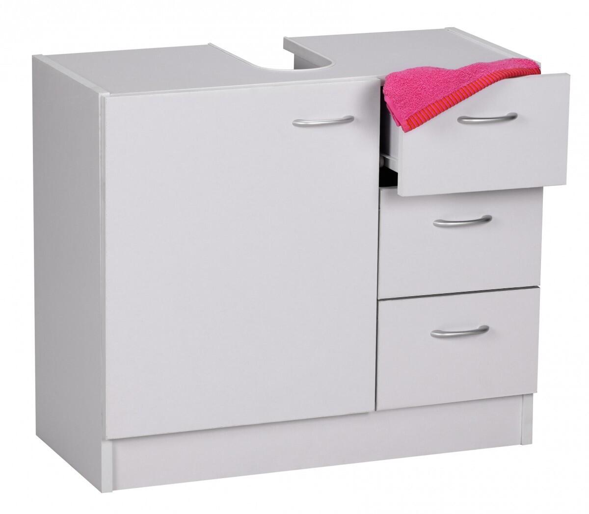 Meuble sous vasque WOHNLING WL1.345 blanc 63 cm x 30 cm x 54 cm