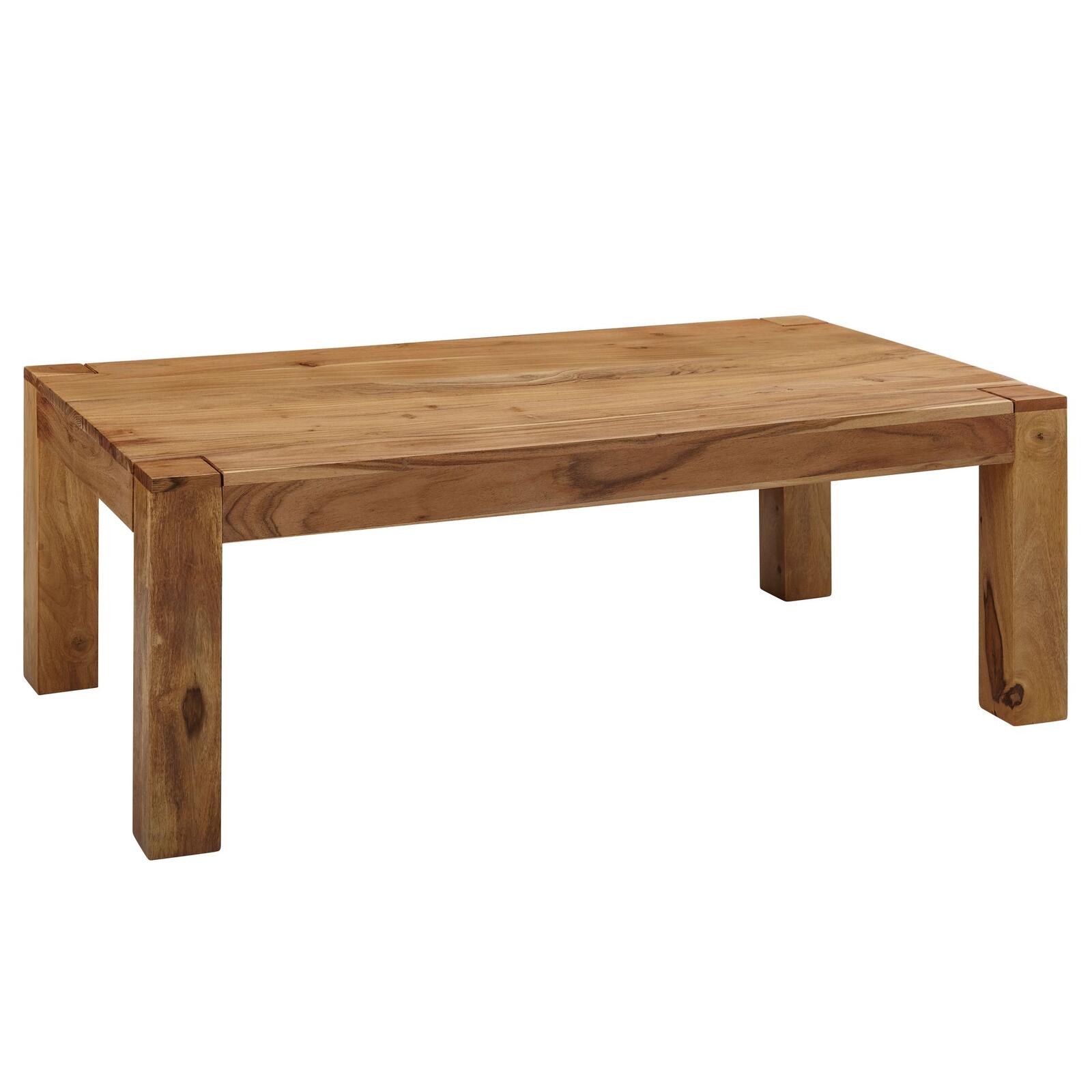 WOHNLING WL1.448 Table basse MUMBAI Bois massif Acacia 60 cm x 110 cm x 40 cm