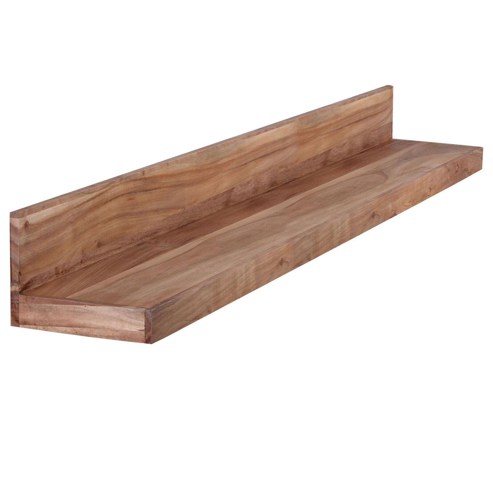 Étagère murale MUMBAI en acacia WOHNLING WL1.581 (160 cm x 24 cm x 17 cm)