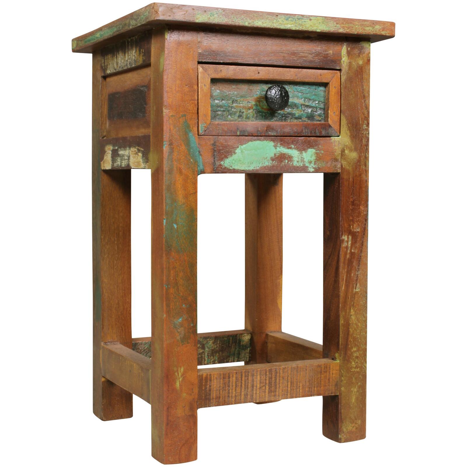 Table basse WOHNLING WL5.069 KALKUTTA Marron 30 cm x 30 cm x 50 cm
