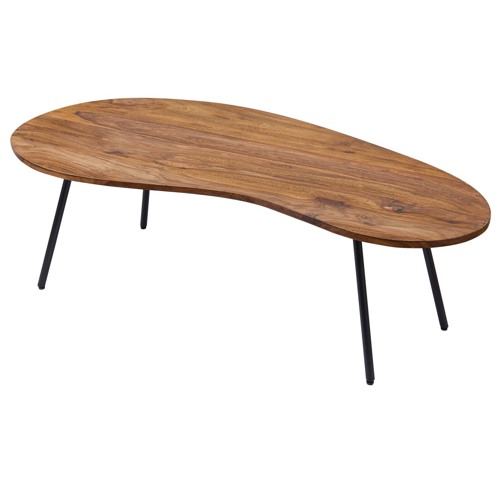 WOHNLING WL5.617 Table basse design Sheesham 63 cm x 122 cm x 36 cm