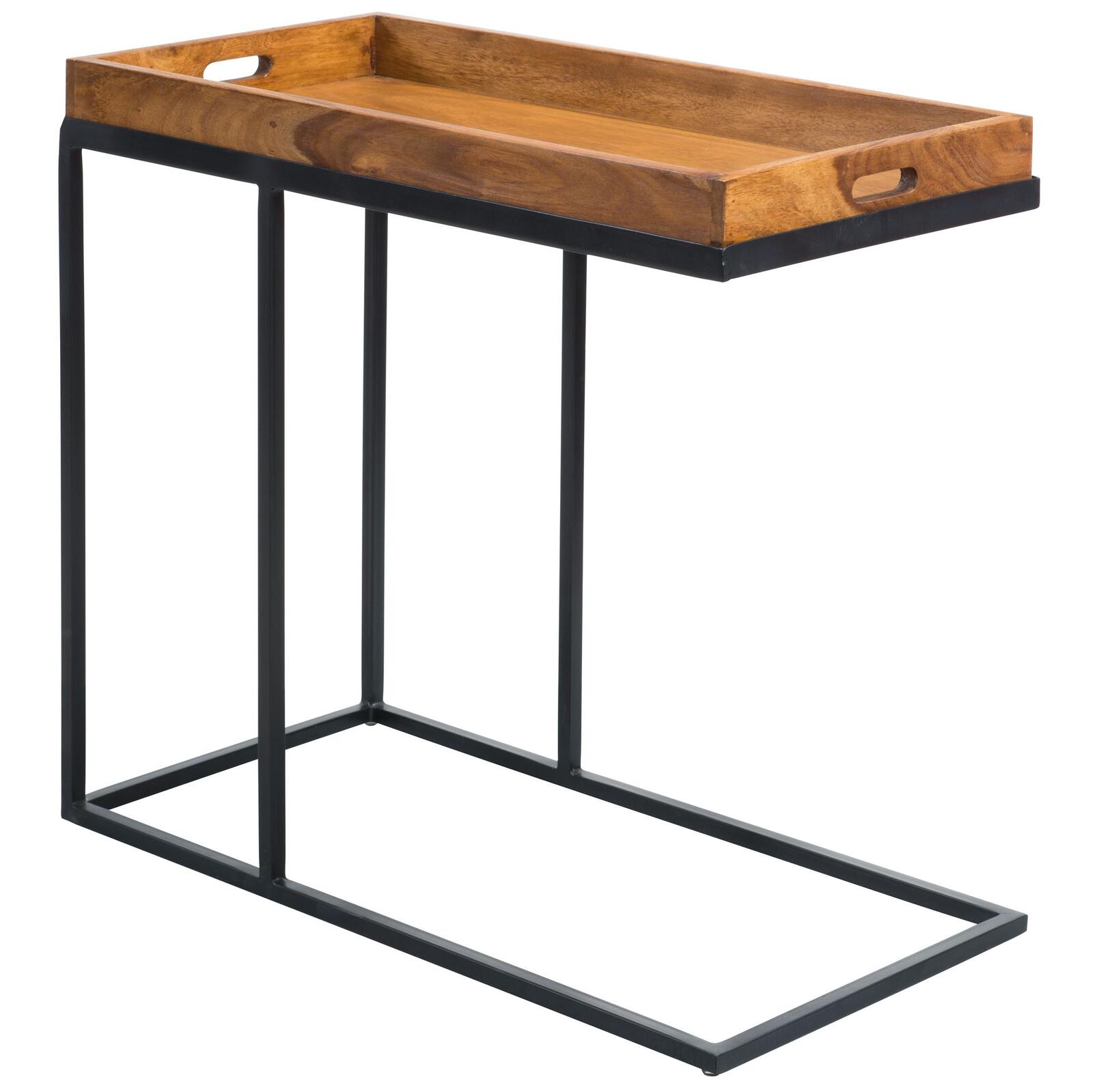 Table d'appoint WOHNLING WL5.667 Sheesham 34 cm x 70 cm x 65 cm