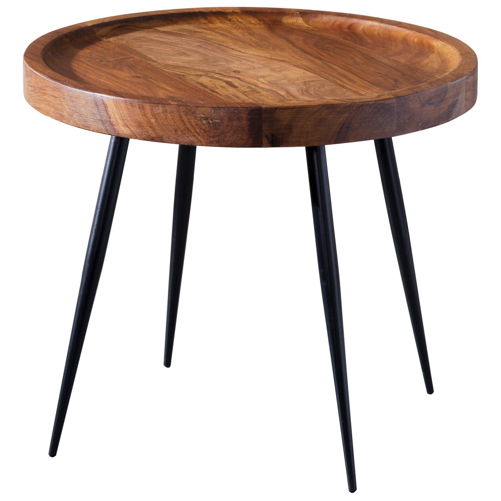 WOHNLING WL5.674 Table basse Sheesham 46 cm x 46 cm x 40 cm