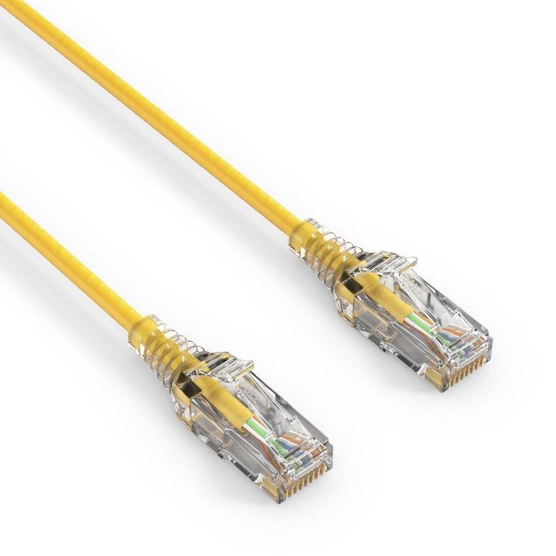 Câble de raccordement CAT 6 PureLink. SLIM - UTP - LSOH - jaune - 1,00 m