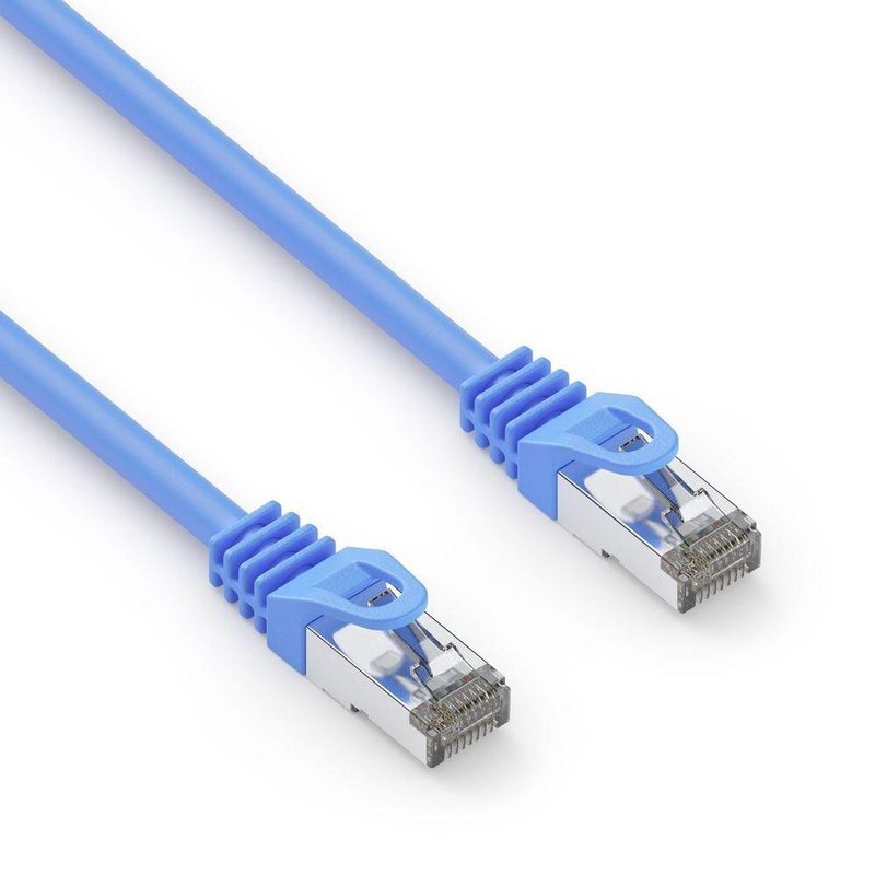 Câble de raccordement CAT 6A PureLink. S/FTP - bleu - 20,0 m - Câble patch RJ45, S/FTP, LSZH - 20,0 m, bleu