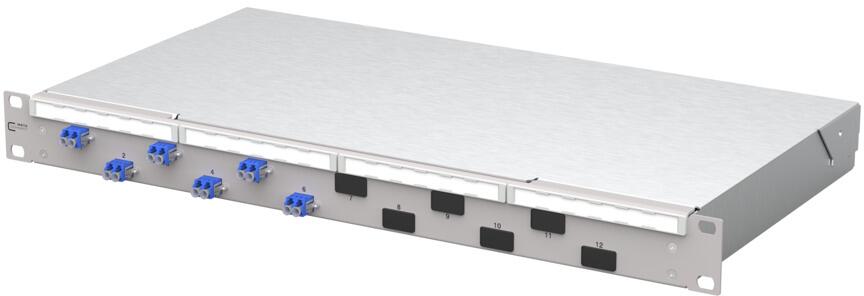 Panneau de brassage OpDAT fix2 METZ CONNECT VIK6xLC-D OS2 gris (1504507406-F)