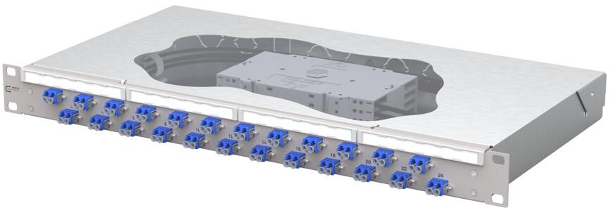 METZ CONNECT OpDAT fix2 Patchfeld splice24xLC-D OS2, gris (1504597424-E)