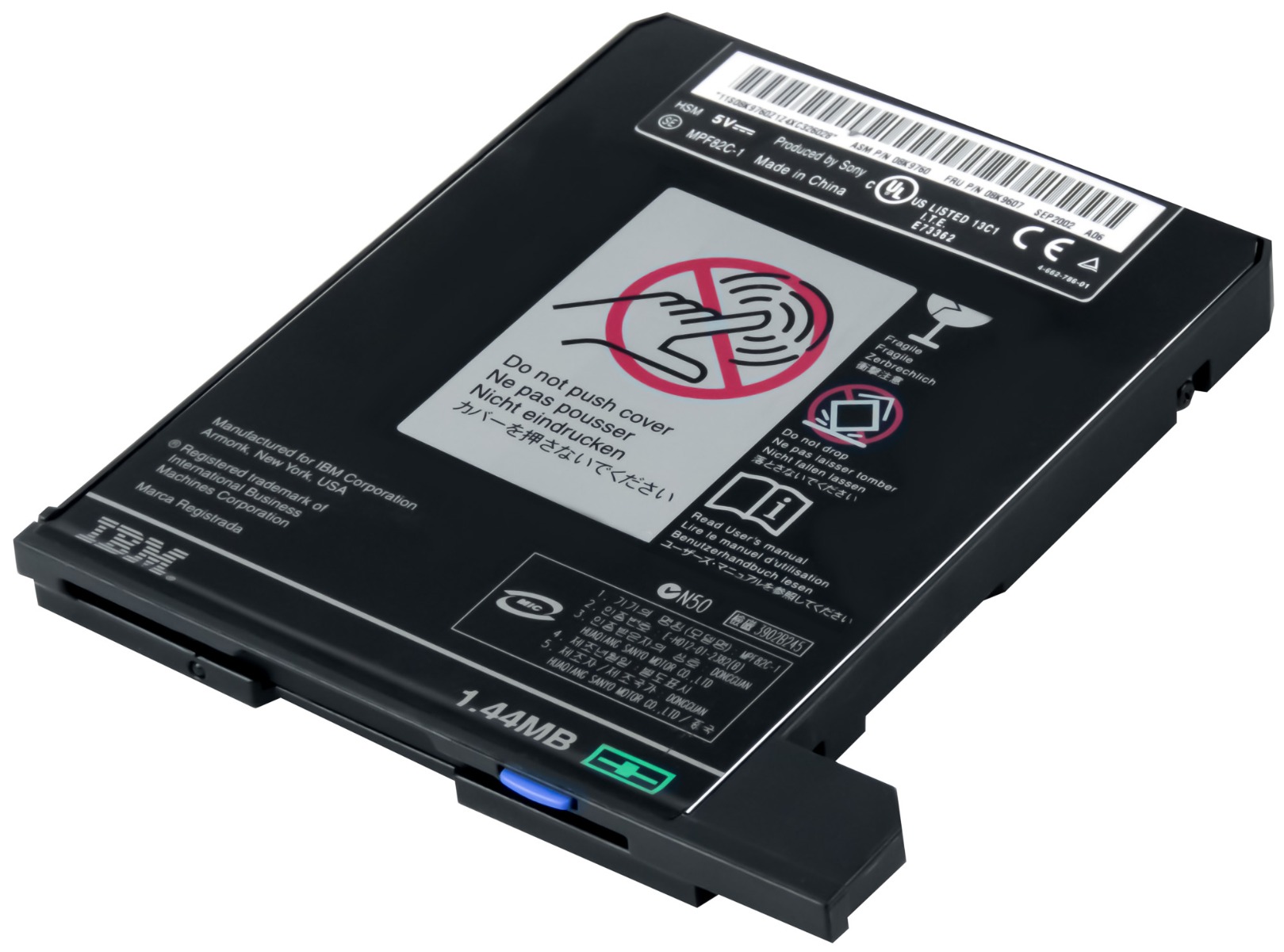 LECTEUR DE DISQUETTES IBM 08K9607 08K9760 SLIMLINE 1,44 MO