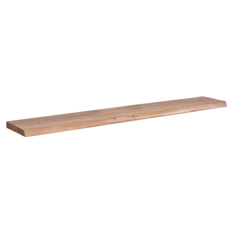 Étagère murale WOHNLING WL6.517 avec bordure bois Akazie 160 cm x 26 cm x 4 cm