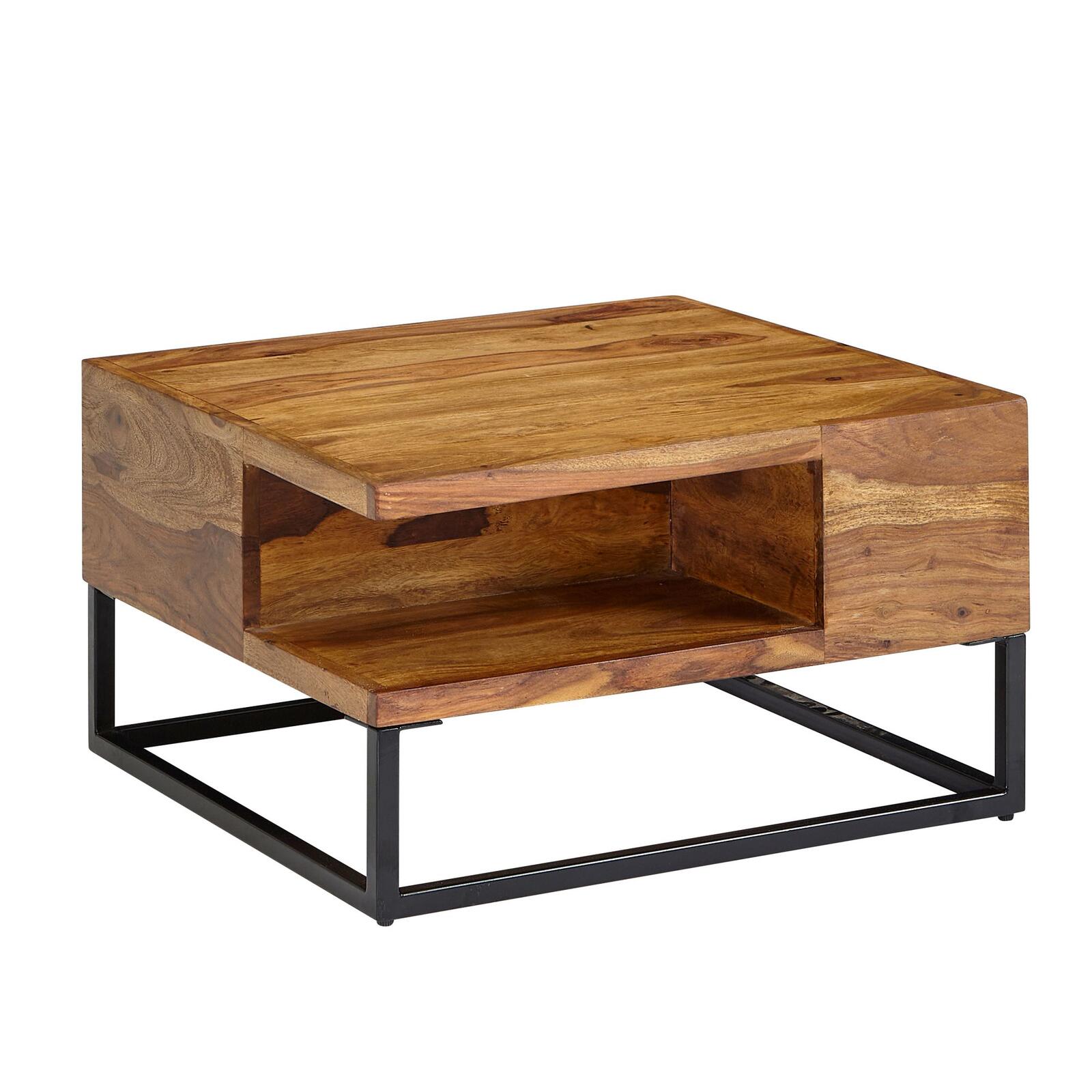 Wohnling WL6.535 Table basse Sheesham 60 cm x 60 cm x 35 cm