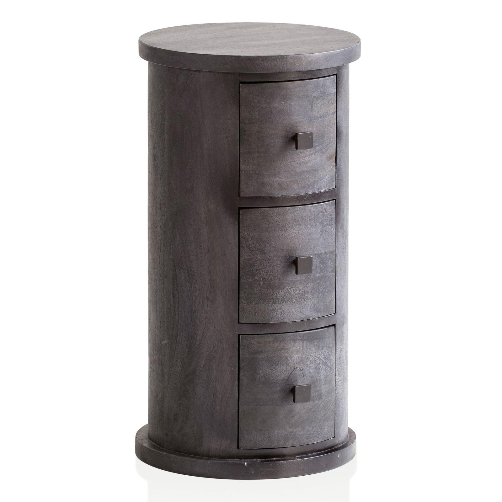 Commode design WOHNLING WL6.843 noir 34 cm x 34 cm x 65 cm