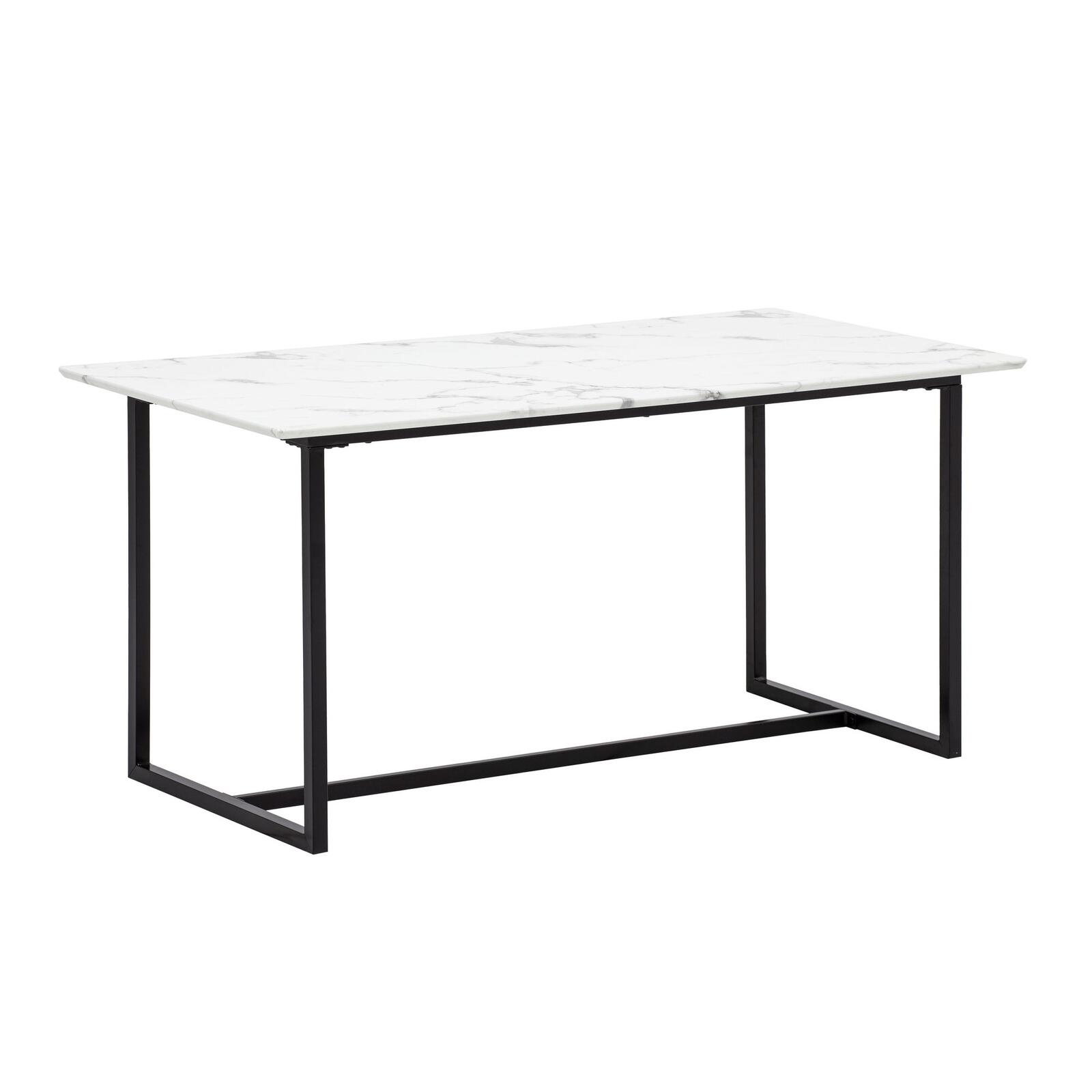 Table à manger WOHNLING WL6.967 - Marbre optique - Blanc