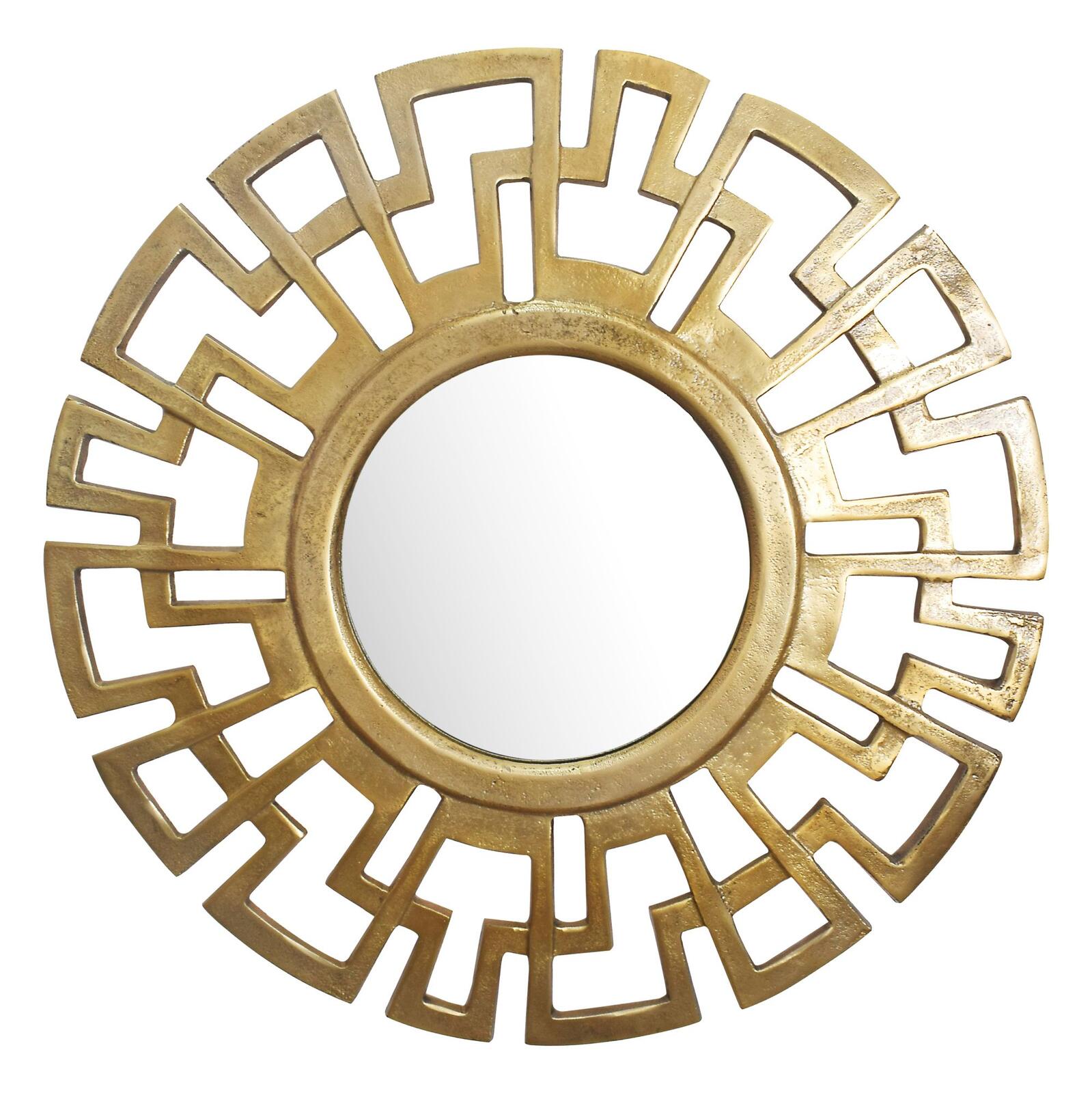 Miroir rond décoratif WOHNLING WL7.114 en aluminium avec cadre