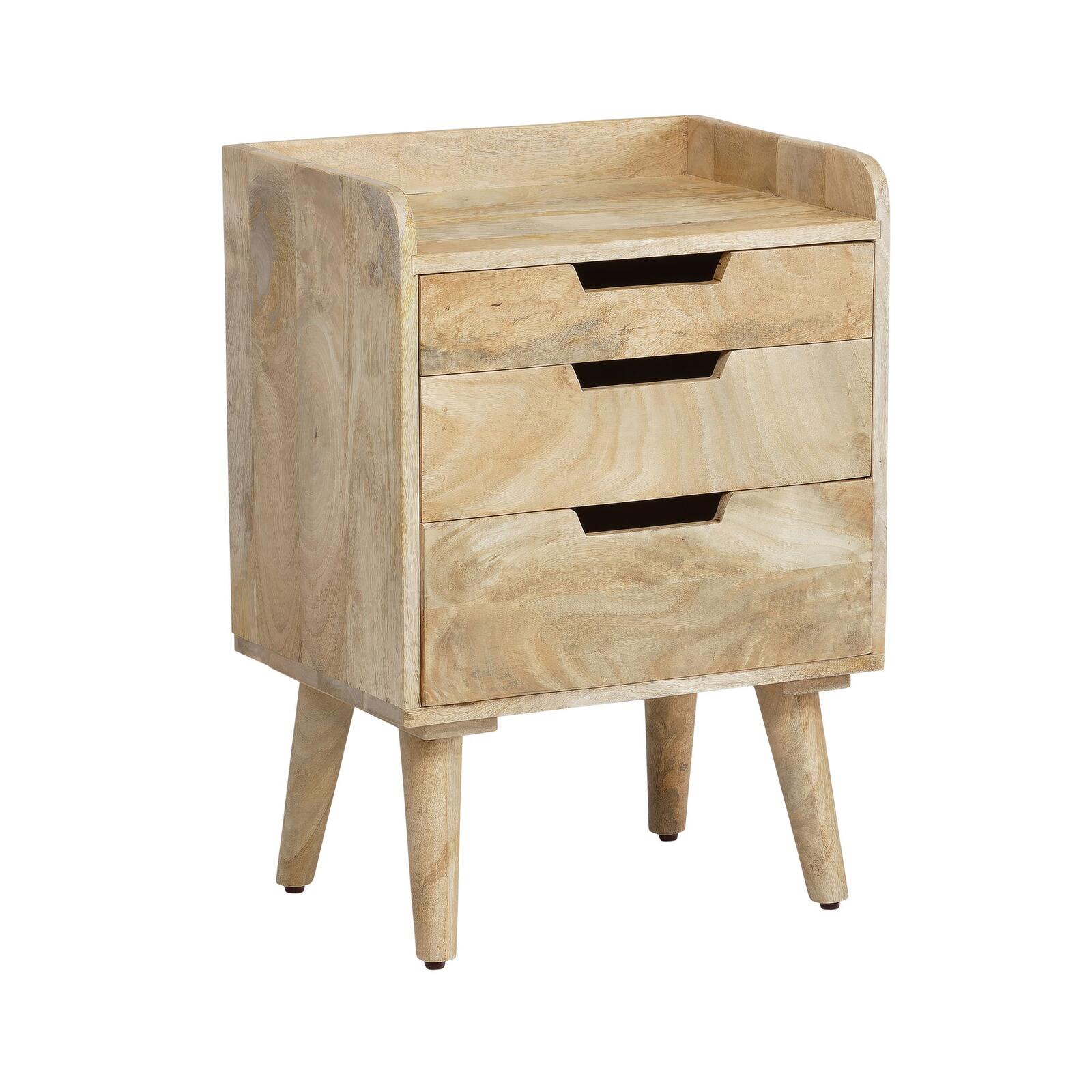 Table de nuit WOHNLING WL6.984 Mango bois massif