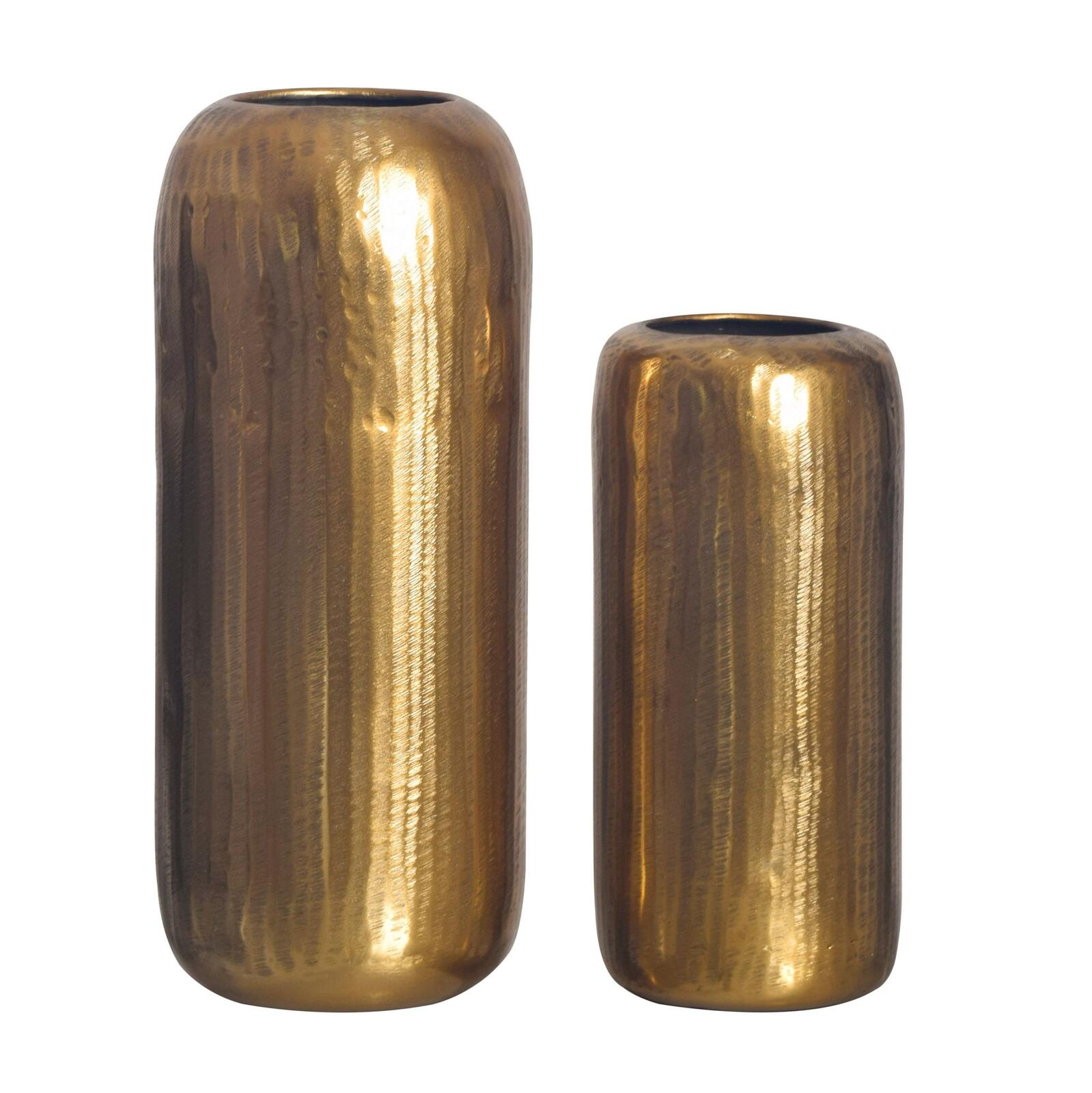 Ensemble de 2 vases WOHNLING WL7.173 doré