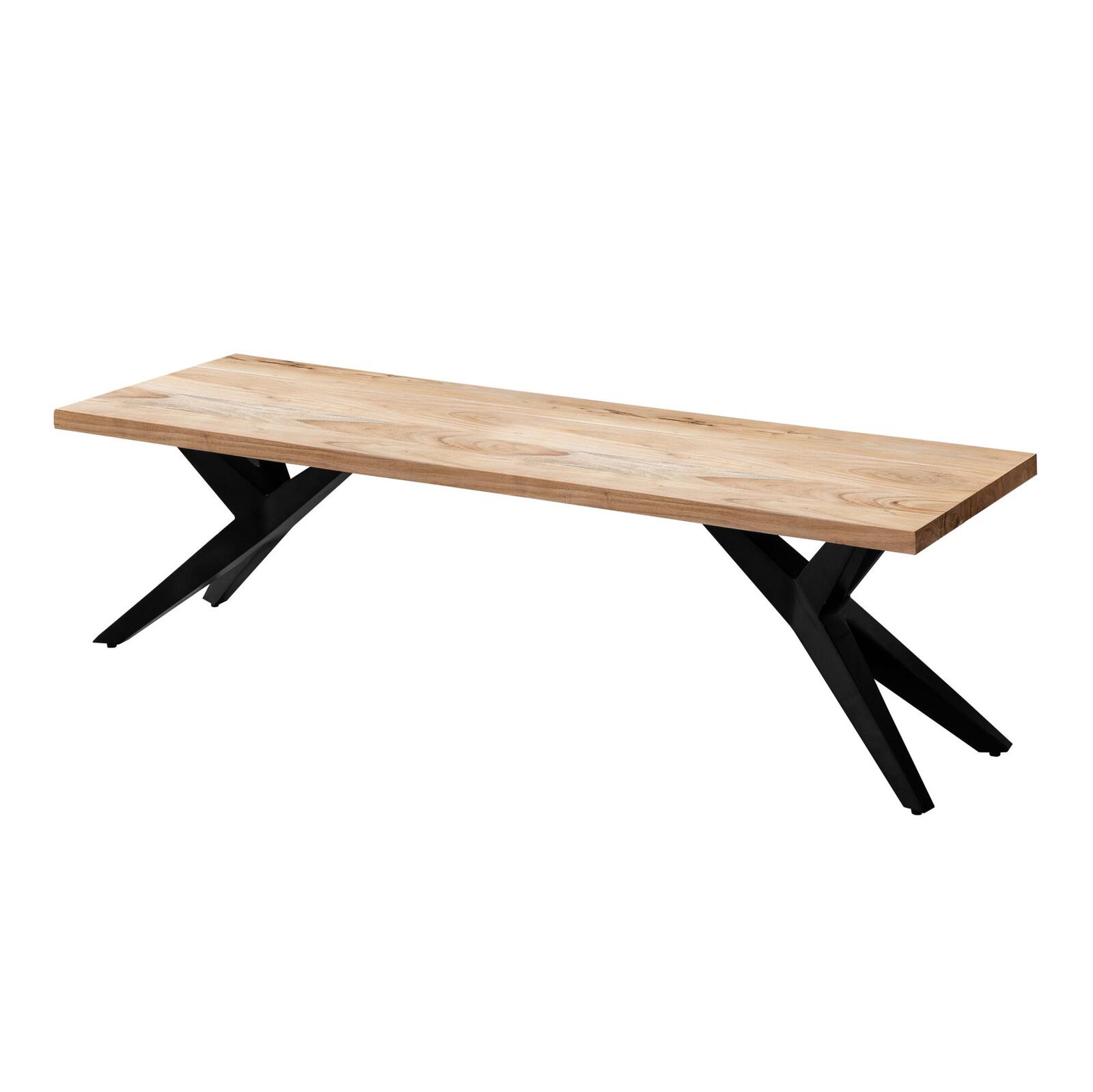 Banc de salle à manger WOHNLING WL7.229 Acacia 175 cm x 45 cm x 45 cm