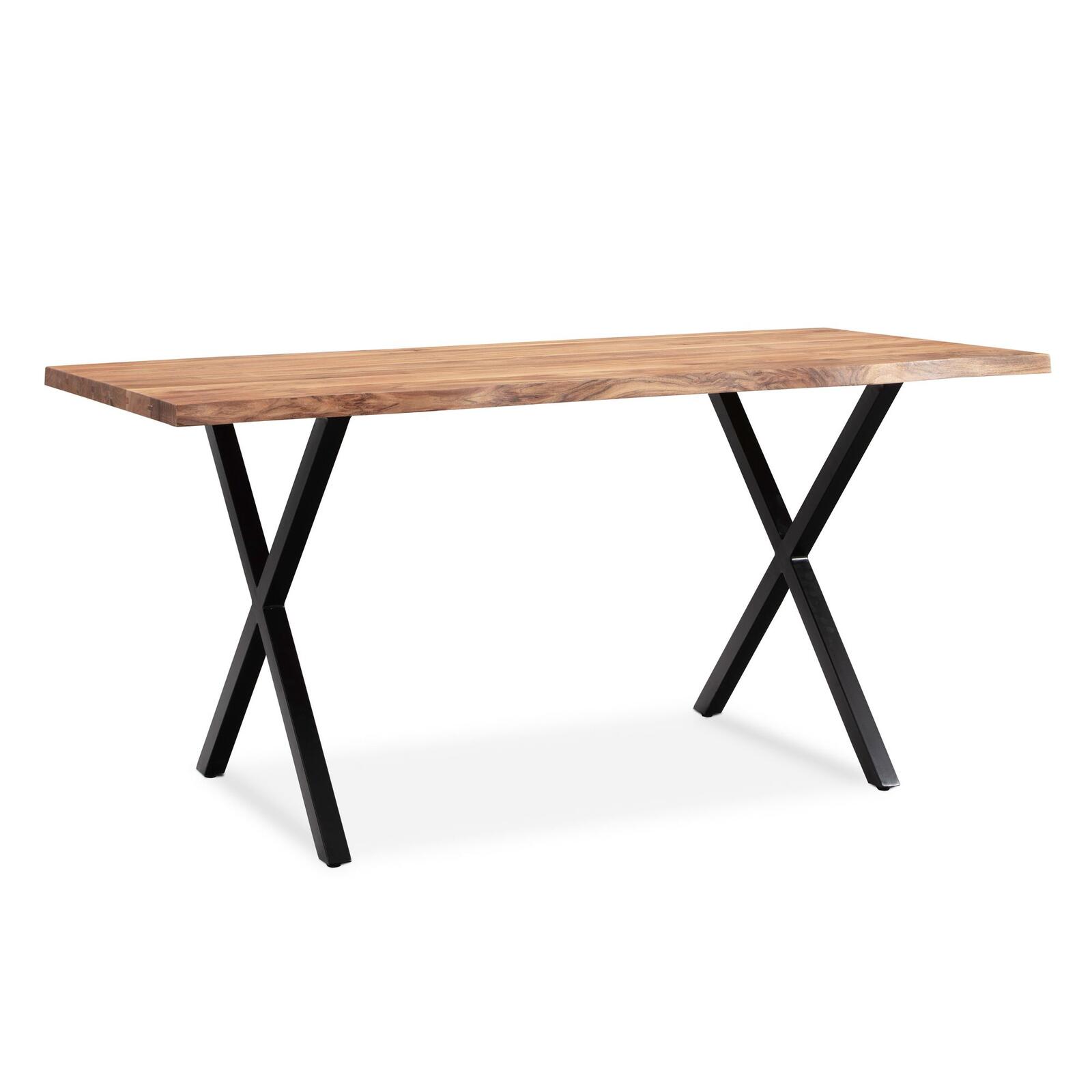 WOHNLING WL7.274 Bureau Akazie 180 cm x 90 cm x 76 cm Table de bureau massive au design moderne