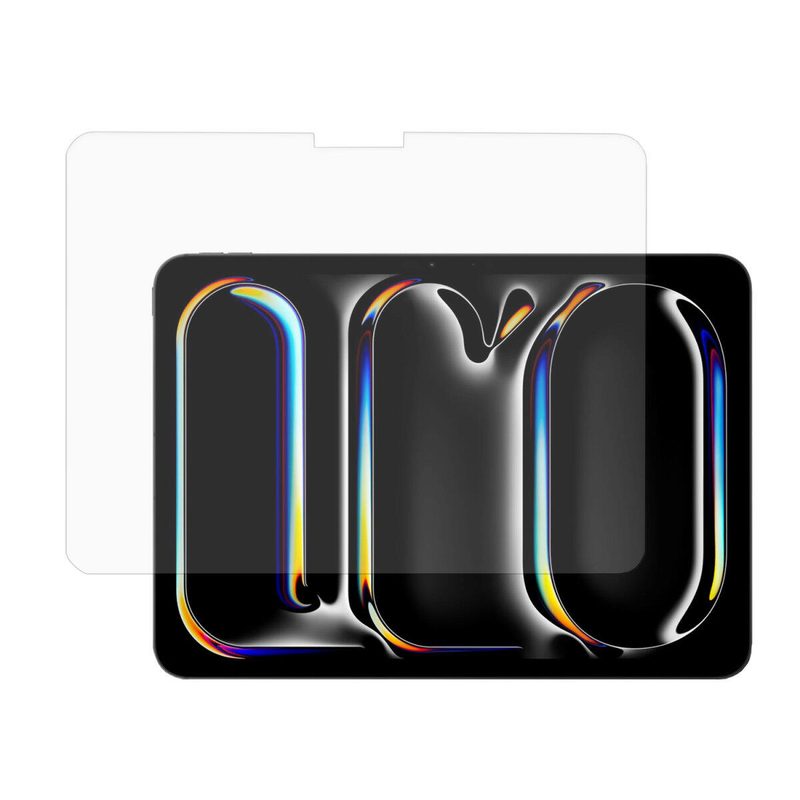 4smarts Verre trempé 2.5D pour Apple iPad Pro 11" (M4, 2024/M5, 2025) Transparent, verre trempé, compatible étui