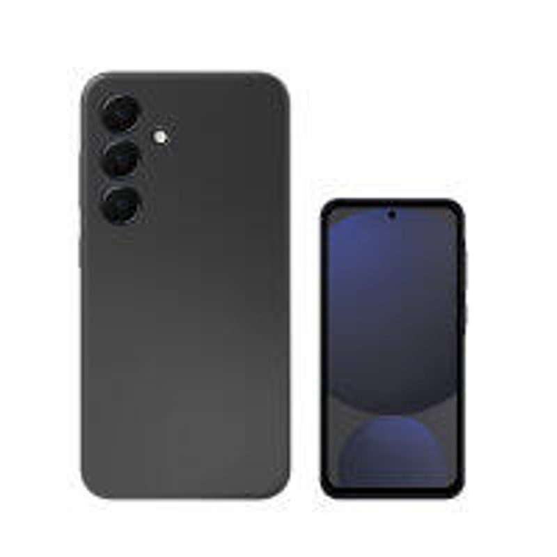 Coque en silicone Cupertino pour Samsung Galaxy A36 5G (noir)