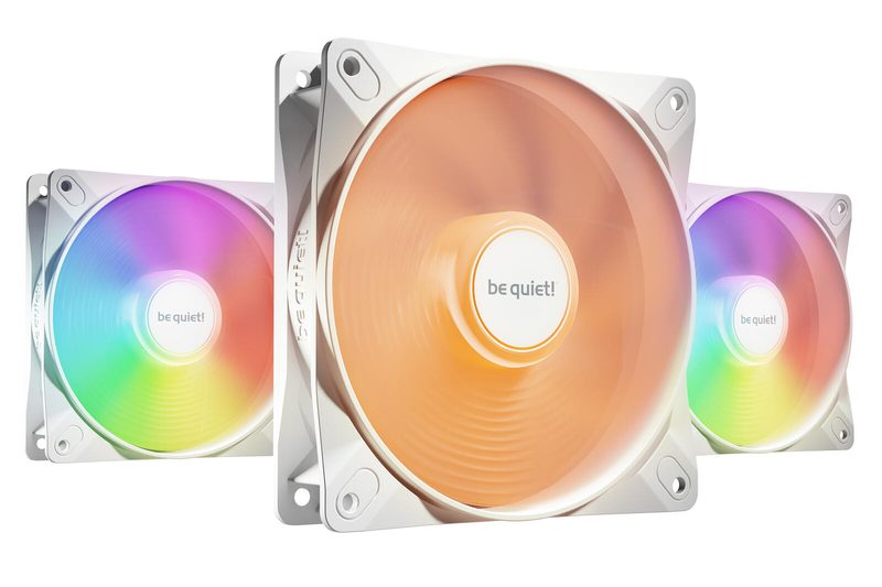 be quiet Light Wings LX White Triple Pack 120mm PWM High-Speed noir